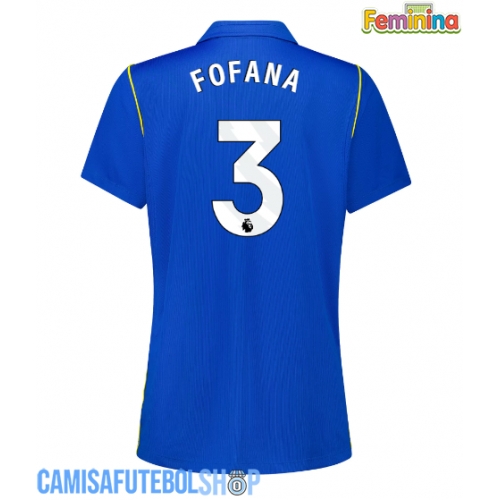 Camisa de time de futebol Chelsea Wesley Fofana #3 Replicas 1º Equipamento Feminina 2026-27 Manga Curta